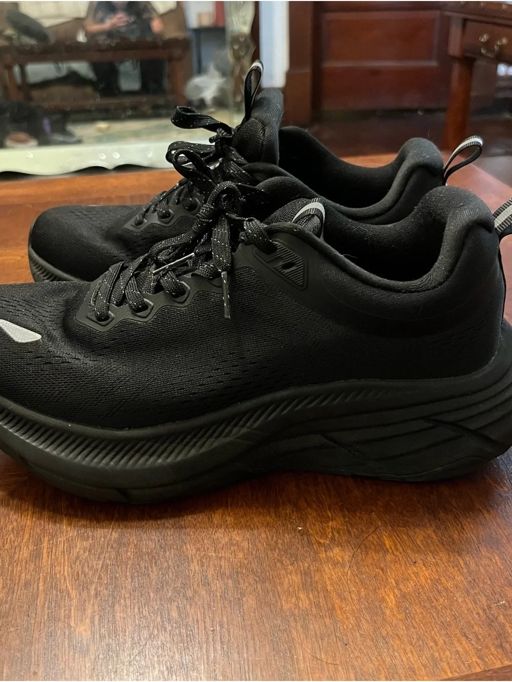 Women's Black Athletic Platform Running Shoes. TikTok shop
